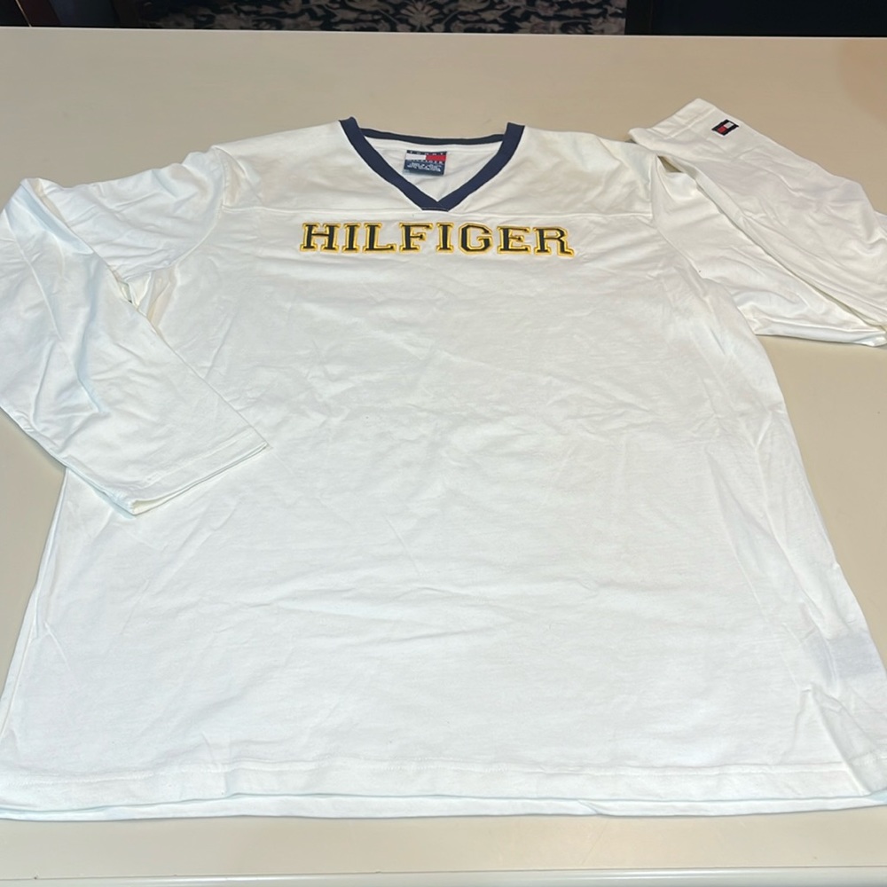 Hilfiger white logo T-shirt XL
